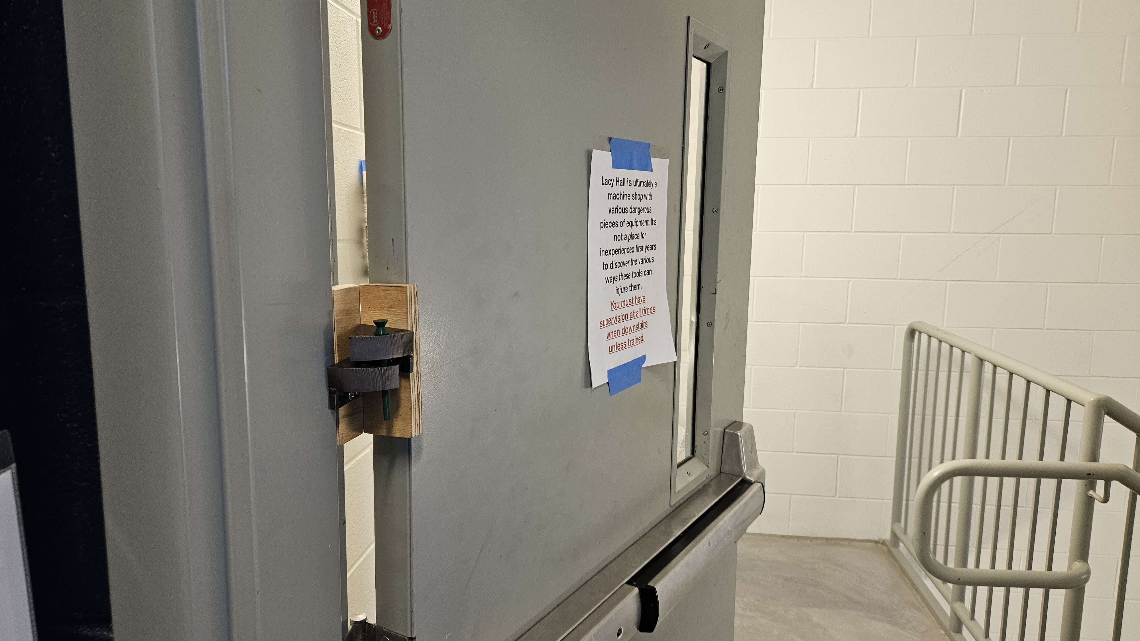 Door holder in action